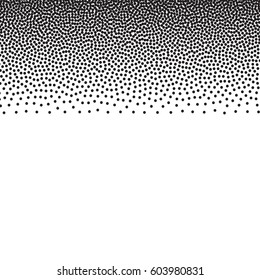 black doted background on white