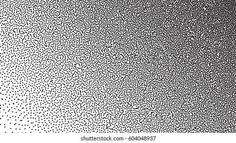 black doted background on white