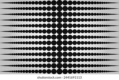 Black dots background. Vintage abstract modern print flat illustration