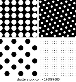black dots and circles