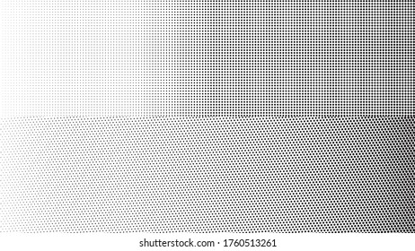 ilustración vectorial geométrica de puntos negros sobre fondo blanco 