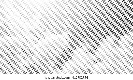 black dots halftone background from sky