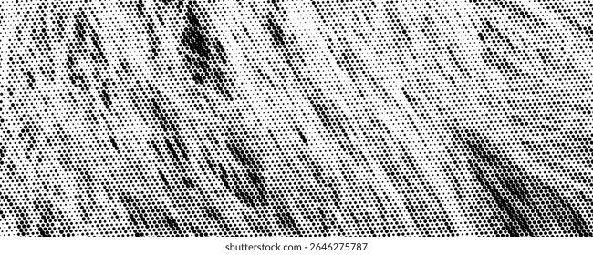 black dots halftone illustration vector isolated on white background - hair texture