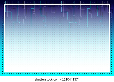 Black dots on blue background