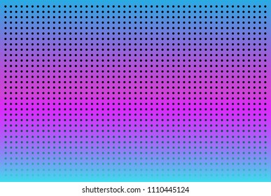 Black dots on multicolored background