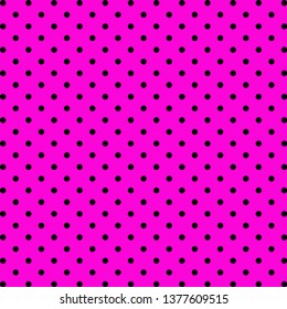 Black dots pink background