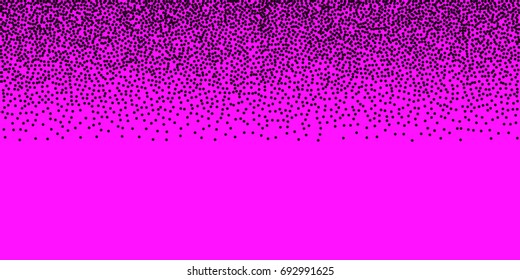 Black dots on pink background. Abstract Radial Gradient, Circle halftone Dots, Black Dotwork Engraving Pattern, Fine Radial Gradient For Your Design. Vector Illustration