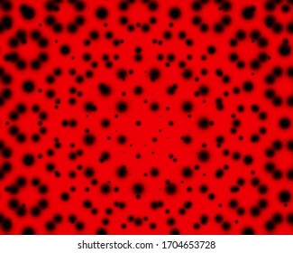 black dots on red background. vector illustration.