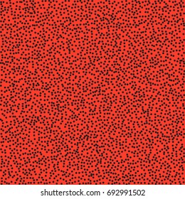 Black dots on red background. Abstract Radial Gradient, Circle halftone Dots, Black Dotwork Engraving Pattern, Fine Radial Gradient For Your Design. Vector Illustration