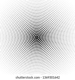 Black dots on a white background