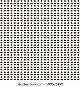 Black dots on white background. Vector seamless pattern.