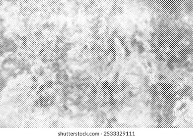 Black dots pattern halftone effect background.