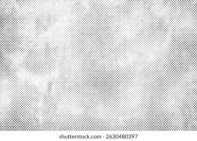 Black dots pattern, halftone on white background