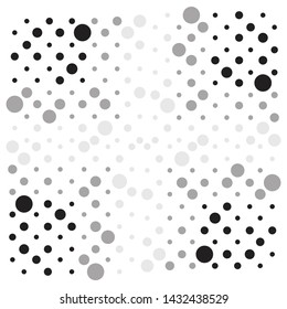 Black dots pattern on white background