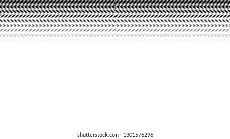 black dots, scaling size from top to bottom on a white background.