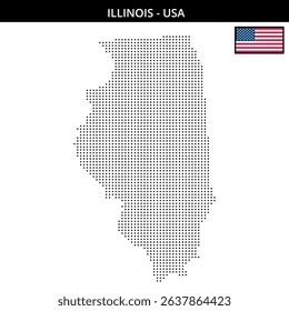 Black dots show Illinois geography