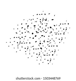 black dots or black spots made by vectors