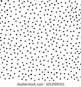 black dots texture background. Modern stylish texture. Freehand drawing vector . Monochrome minimalist graphic design.
