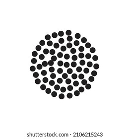 black dots vector illustration on white background 