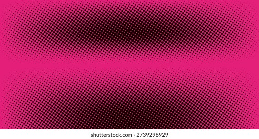 Black dotted abstract pink pattern texture background. Vinatage wavy dotted style. Comic style.