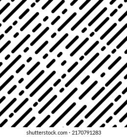Schwarze gestrichelte Linie. Geometrischer, nahtloser Hintergrund.