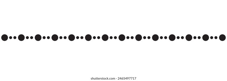 black dotted line.  isolated on white background. vector illustration. EPS 10