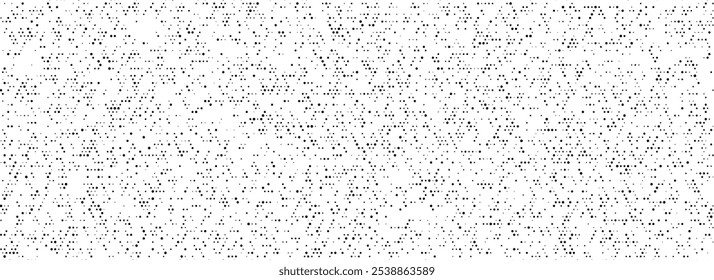 Black dotted noise grid texture. Comic pixel grain pattern. Polka dot particles wallpaper. Irregular grain overlay backdrop. Grunge net speckles effect. Vector stippled halftone texture background