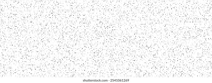 Black dotted noise grid texture. Comic pixel grain pattern. Polka dot particle wallpaper. Irregular grain overlay backdrop. Grunge net speckle effect. Vector stippling halftone background