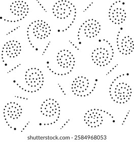 Black Dotted Simple Design Pattern. Can be used for fabric, cushion, carpet, curtain, embroidery, wallpaper, gift wrap, background, phone case, card, cover, tiles, laminates, bags, table cloth etc.