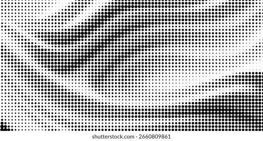 Textura punteada negra sobre fondo blanco. Arte vectorial moderno . Efecto de papel antiguo con textura cómica . Diseño Abstractas de la pared . Superposición de textura de cómic Grunge . Aspecto del papel de Antiguas
