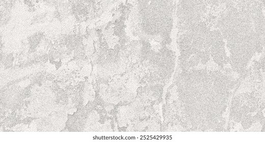 Black dotted textured background, noisy gritty dot halftone effect. Cracked paint texture, distress black and white overlay. Grunge dusty gradient, old stone.