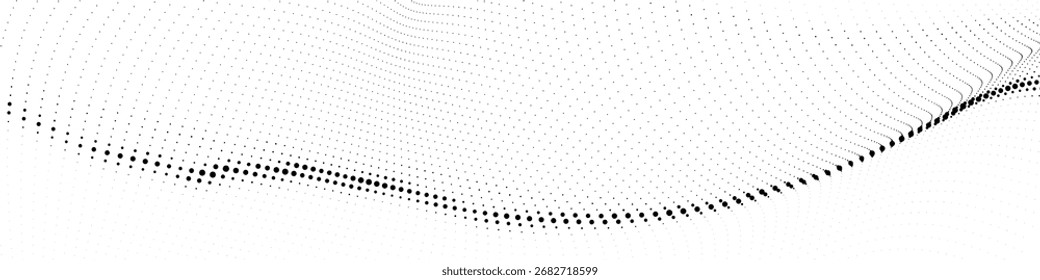 Fondo abstracto de textura de onda punteada negra para textiles, Fondo de pantalla, envoltura, marca, póster, Sitio web, tela, Gráficos para video, arte digital, artesanía, diseño de impresión