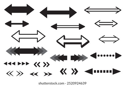 Black double arrow icon illustration