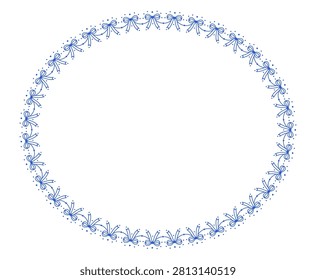 Black double bow lace garland border drapes scalloped swags from pearl dotted cord, stacked ribbon pairs as romantic coquette horizontal trim isolated on white background for wedding invitation cards.