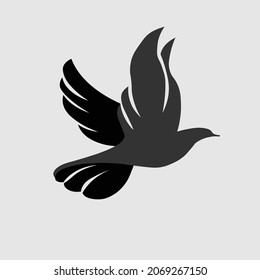 black dove is flying eps 10