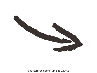 Black down arrow icon on white background.