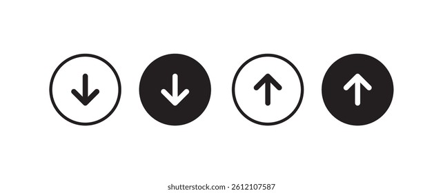 Black download upload button icon. Upload icon. Down arrow bottom side symbol. Click here button. Save cloud icon push button for UI UX, website, mobile application.