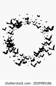 Black Dracula Horrible Vector Transparent Background. Vampire Gothic Pattern. Party Silhouette Template. Creepy Illustration.