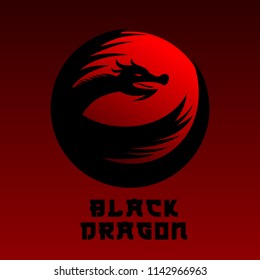 Black Dragon Power Logo Concept