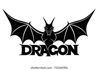 Black dragon sign.