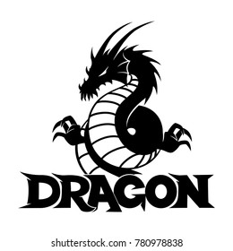 Black dragon sign.