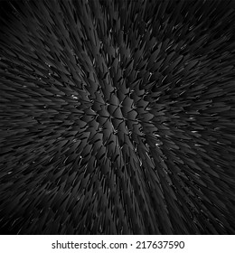 Black dragon skin background, realistic squama vector illustration