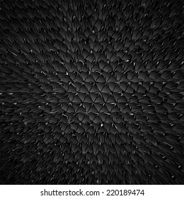 Black dragon skin background, realistic squama vector illustration