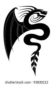 Black dragon tattoo 2