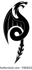 Black dragon tattoo 3