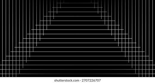 Diseño de fondo de línea abstracta oscura negra. Textura de la raya de Premium para el Anuncio del negocio del ruido de fondo. Ilustraciones de patrón de luz