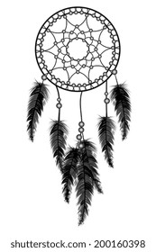 Black dream catcher