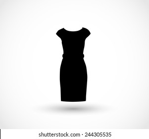 Black Dress Icon Vector