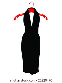 Black Dress On Hanger