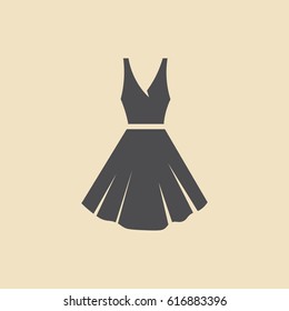 black dress on a hanger